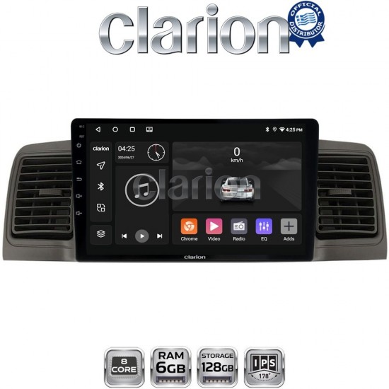 CLARION GL53010 Οθόνη OEM Multimedia Αυτοκινήτου για Toyota Corolla 2000-2007 (CarPlay/AndroidAuto/BT/GPS/WIFI/GPRS)