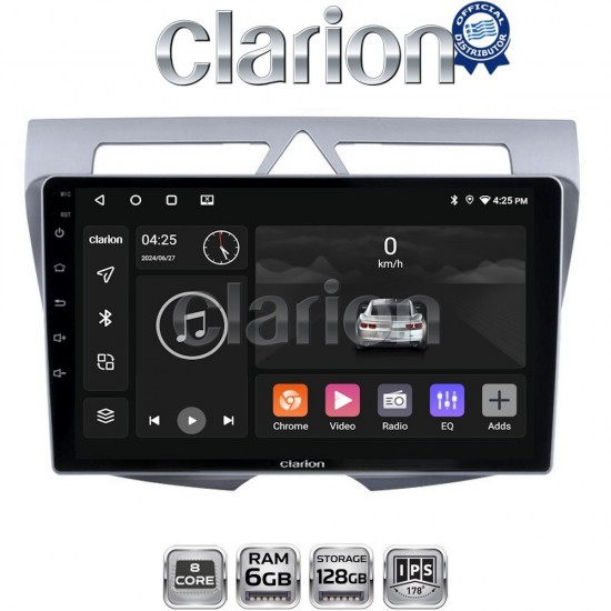 CLARION GL53011 Οθόνη OEM Multimedia Αυτοκινήτου για Kia Picanto 2008-2011(CarPlay/AndroidAuto/BT/GPS/WIFI/GPRS)