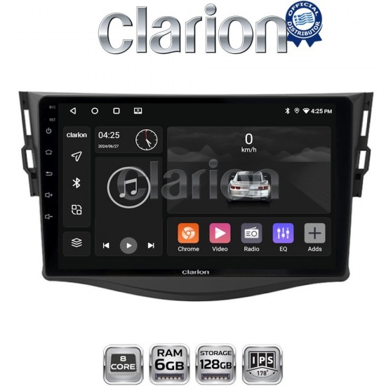 CLARION GL53018 Οθόνη OEM Multimedia Αυτοκινήτου για TOYOTA RAV4 2006 > 2012 (CarPlay/AndroidAuto/BT/GPS/WIFI/GPRS)