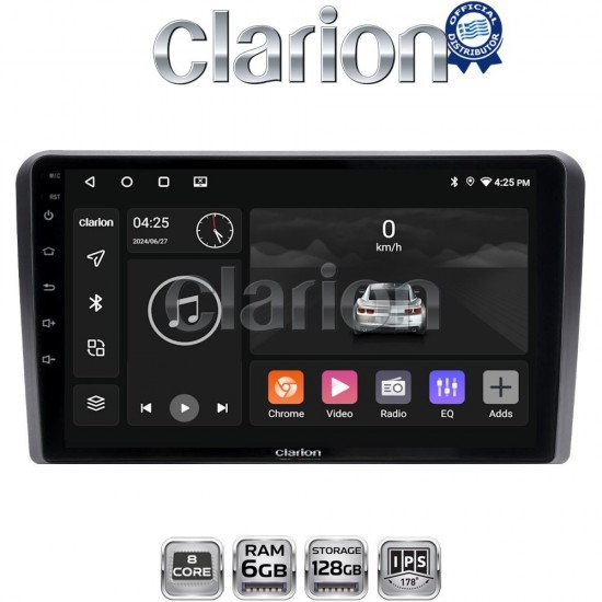 CLARION GL53050 Οθόνη OEM Multimedia Αυτοκινήτου για AUDI A4 (8E) 2001>2008 (CarPlay/AndroidAuto/BT/GPS/WIFI/GPRS)