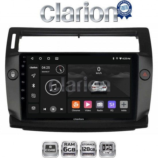 CLARION GL53088B Οθόνη OEM Multimedia Αυτοκινήτου για CITROEN C4 2004 > 2011 (CarPlay/AndroidAuto/BT/GPS/WIFI/GPRS)