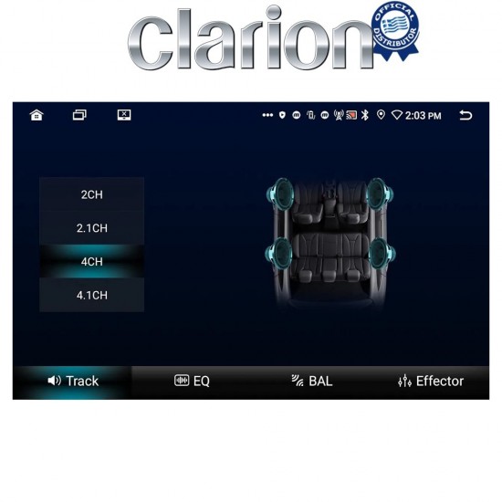 CLARION GL53102 Οθόνη OEM Multimedia Αυτοκινήτου για Audi A6 1998 > 2004 (CarPlay/AndroidAuto/BT/GPS/WIFI/GPRS)
