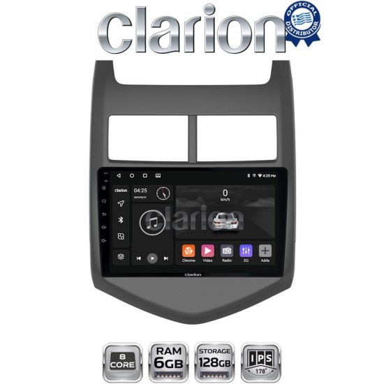 CLARION GL53107 Οθόνη OEM Multimedia Αυτοκινήτου για CHEVROLET AVEO 2012> (CarPlay/AndroidAuto/BT/GPS/WIFI/GPRS)