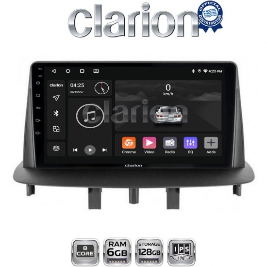 CLARION GL53145 Οθόνη OEM Multimedia Αυτοκινήτου για RENAULT MEGANE3 (CarPlay/AndroidAuto/BT/GPS/WIFI/GPRS)