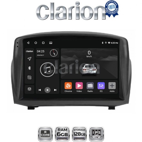 CLARION GL53152B Οθόνη OEM Multimedia Αυτοκινήτου για FORD FIESTA 2009>2017 (CarPlay/AndroidAuto/BT/GPS/WIFI/GPRS)