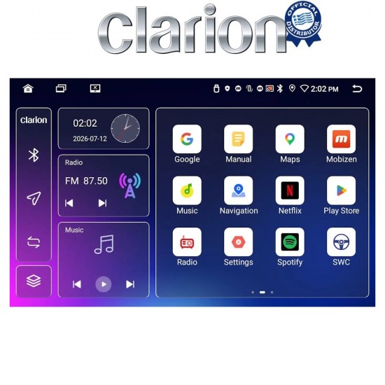 CLARION GL53170B Οθόνη OEM Multimedia Αυτοκινήτου για BMW σειρά 1 (E81 - E82 - E87 -E88) (CarPlay/AndroidAuto/BT/GPS/WIFI/GPRS)