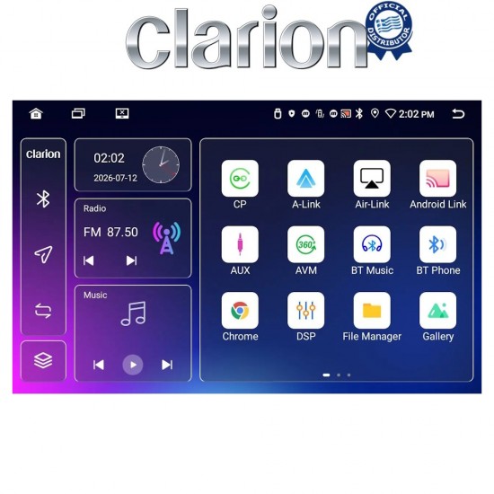 CLARION GL53171W Οθόνη OEM Multimedia Αυτοκινήτου για Mercedes C Class 1999 > 2004 (Προ Facelift) (CarPlay/AndroidAuto/BT/GPS/WIFI/GPRS)
