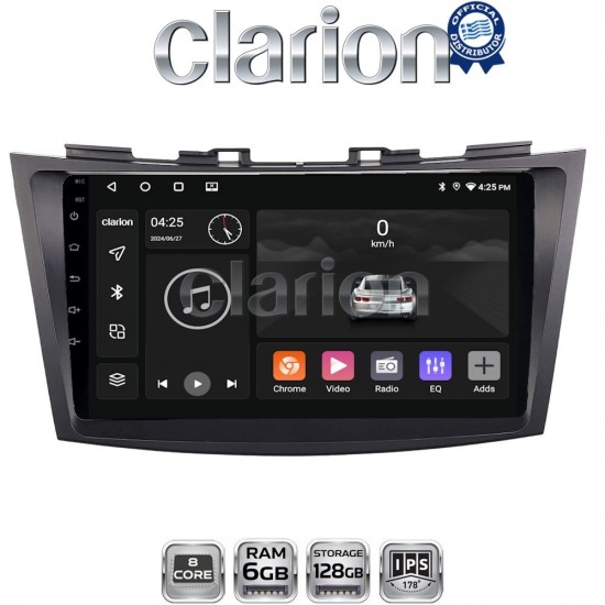 CLARION GL53179 Οθόνη OEM Multimedia Αυτοκινήτου για SUZUKI SWIFT 2011>2016 (CarPlay/AndroidAuto/BT/GPS/WIFI/GPRS)