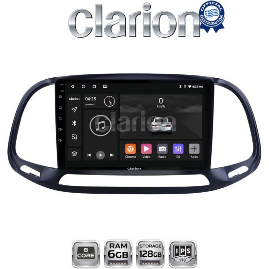 CLARION GL53197 Οθόνη OEM Multimedia Αυτοκινήτου για Fiat Doblo - Combo 2015 > 2018 (CarPlay/AndroidAuto/BT/GPS/WIFI/GPRS)