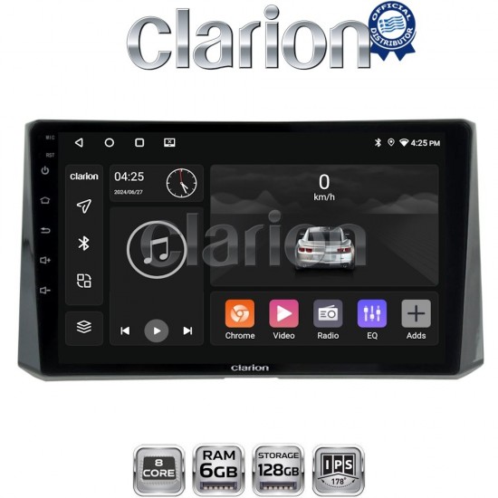 CLARION GL53204 Οθόνη OEM Multimedia Αυτοκινήτου για Toyota Corolla 2019> (CarPlay/AndroidAuto/BT/GPS/WIFI/GPRS)