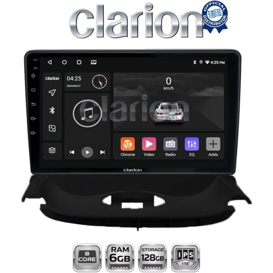 CLARION GL53206UP Οθόνη OEM Multimedia Αυτοκινήτου για Peugeot 206 2002 > 2006 (CarPlay/AndroidAuto/BT/GPS/WIFI/GPRS)