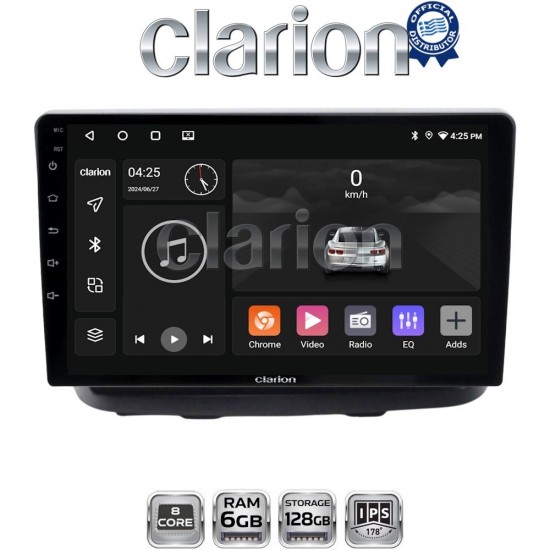 CLARION GL53210 Οθόνη OEM Multimedia Αυτοκινήτου για Fiat Doblo 2002 > 2007 (CarPlay/AndroidAuto/BT/GPS/WIFI/GPRS)