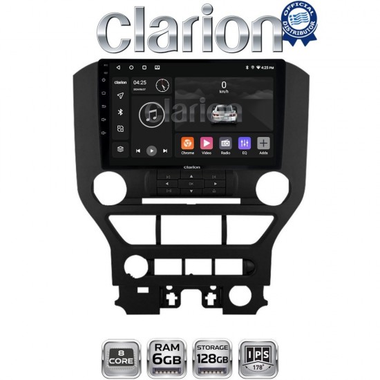 CLARION GL53240 Οθόνη OEM Multimedia Αυτοκινήτου για FORD MUSTANG > 2015 (CarPlay/AndroidAuto/BT/GPS/WIFI/GPRS)