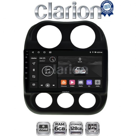 CLARION GL53252 Οθόνη OEM Multimedia Αυτοκινήτου για JEEP COMPASS 2011>2016 (CarPlay/AndroidAuto/BT/GPS/WIFI/GPRS)