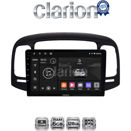 CLARION GL53269 Οθόνη OEM Multimedia Αυτοκινήτου για Hyundai Accent 2006 > 2012 (CarPlay/AndroidAuto/BT/GPS/WIFI/GPRS)