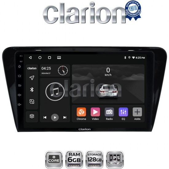 CLARION GL53279 Οθόνη OEM Multimedia Αυτοκινήτου για SKODA OCTAVIA 7 2013> 2020 (CarPlay/AndroidAuto/BT/GPS/WIFI/GPRS)
