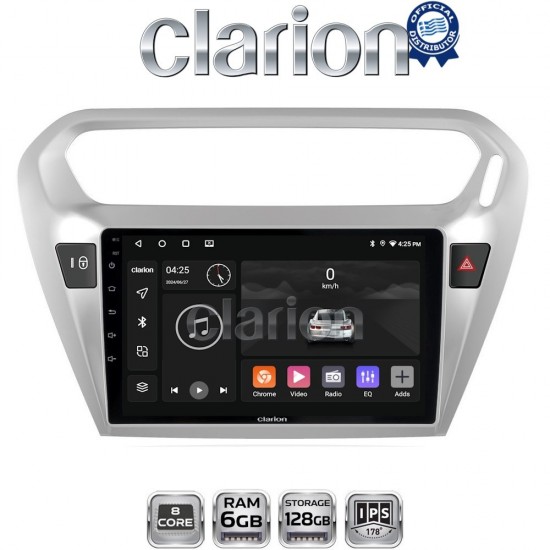 CLARION GL53294 Οθόνη OEM Multimedia Αυτοκινήτου για Citroen Elyse '13> Peugeot 301 '13> (CarPlay/AndroidAuto/BT/GPS/WIFI/GPRS)