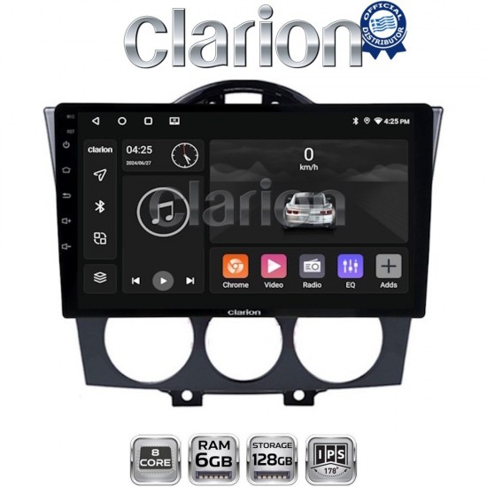 CLARION GL53304 Οθόνη OEM Multimedia Αυτοκινήτου για Mazda RX8 2001 > 2008 (CarPlay/AndroidAuto/BT/GPS/WIFI/GPRS)