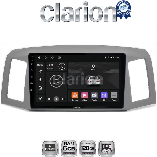 CLARION GL53307 Οθόνη OEM Multimedia Αυτοκινήτου για Jeep Grand Cherokee 2004 > 2011 (CarPlay/AndroidAuto/BT/GPS/WIFI/GPRS)