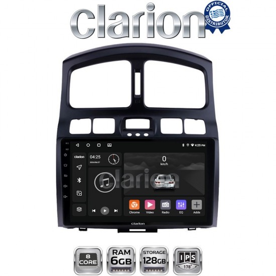 CLARION GL53317 Οθόνη OEM Multimedia Αυτοκινήτου για Hyundai SantaFe 2004 > 2006 (CarPlay/AndroidAuto/BT/GPS/WIFI/GPRS)