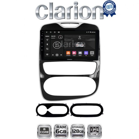 CLARION GL53321 Οθόνη OEM Multimedia Αυτοκινήτου για Renault Clio 2016-2018 (CarPlay/AndroidAuto/BT/GPS/WIFI/GPRS)