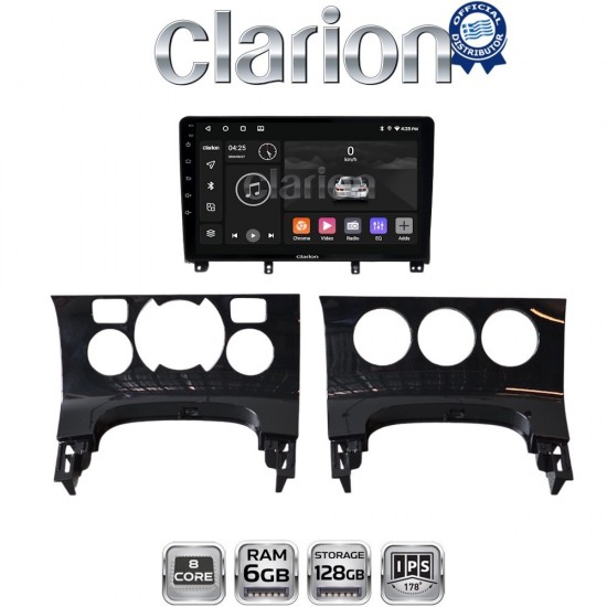 CLARION GL53323 Οθόνη OEM Multimedia Αυτοκινήτου για PEUGEOT 3008 2009>2016 & 206 2002>2006 (CarPlay/AndroidAuto/BT/GPS/WIFI/GPRS)