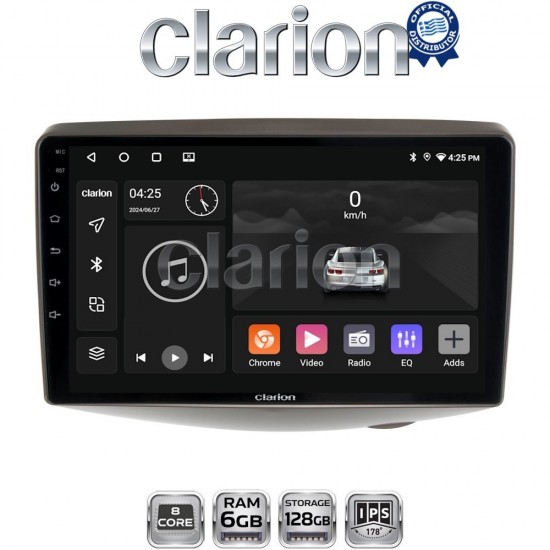CLARION GL53402 Οθόνη OEM Multimedia Αυτοκινήτου για Toyota Yaris 1999 > 2004 (CarPlay/AndroidAuto/BT/GPS/WIFI/GPRS)