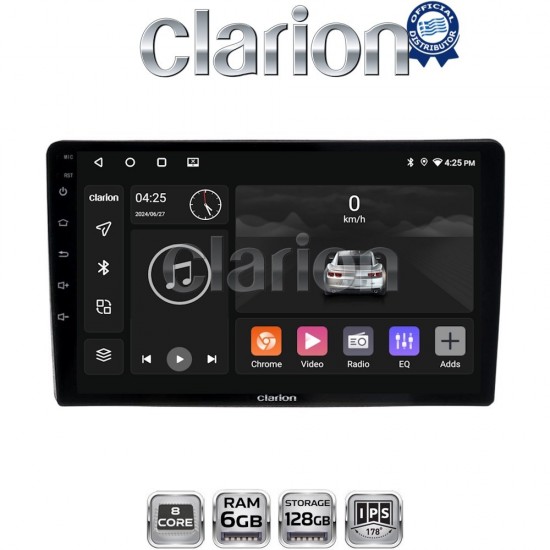 CLARION GL53402UP Οθόνη OEM Multimedia Αυτοκινήτου για Toyota Yaris 1999 > 2005 (CarPlay/AndroidAuto/BT/GPS/WIFI/GPRS)