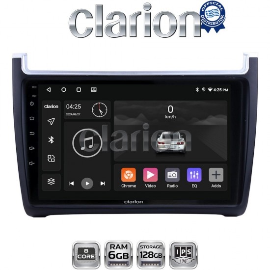 CLARION GL53405 Οθόνη OEM Multimedia Αυτοκινήτου για VW POLO 2014>2017 & CADDY 2015> (CarPlay/AndroidAuto/BT/GPS/WIFI/GPRS)