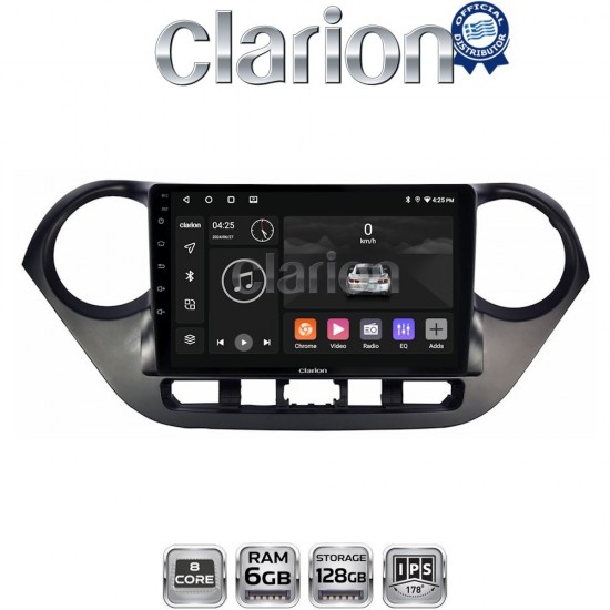 CLARION GL53406 Οθόνη OEM Multimedia Αυτοκινήτου για Hyundai i10 2014> (CarPlay/AndroidAuto/BT/GPS/WIFI/GPRS)