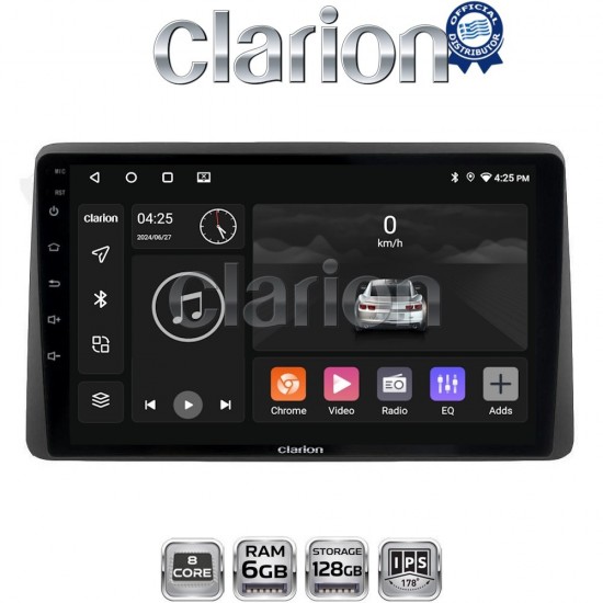 CLARION GL53434 Οθόνη OEM Multimedia Αυτοκινήτου για DACIA DUSTER 2019> (CarPlay/AndroidAuto/BT/GPS/WIFI/GPRS)