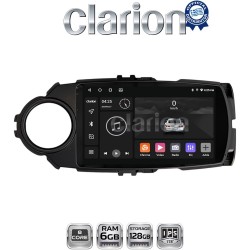 CLARION GL53454B Οθόνη OEM Multimedia Αυτοκινήτου για Toyota Yaris 2015 > 2019 (CarPlay/AndroidAuto/BT/GPS/WIFI/GPRS)