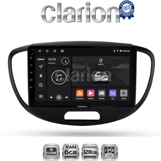 CLARION GL53455 Οθόνη OEM Multimedia Αυτοκινήτου για HYUNDAI i10 2008>2013 (CarPlay/AndroidAuto/BT/GPS/WIFI/GPRS)