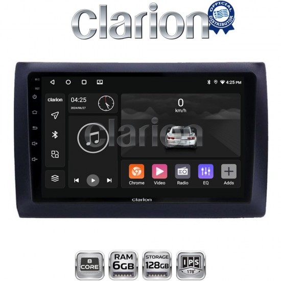 CLARION GL53466 Οθόνη OEM Multimedia Αυτοκινήτου για Fiat Stilo 2001 > 2007 (CarPlay/AndroidAuto/BT/GPS/WIFI/GPRS)