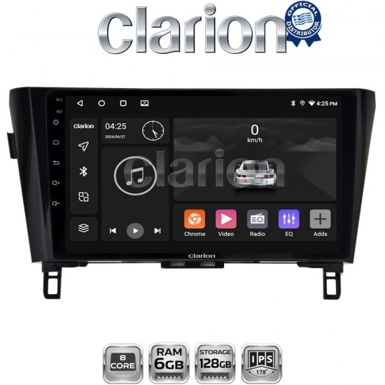 CLARION GL53473 Οθόνη OEM Multimedia Αυτοκινήτου για NISSAN QASHQAI & XTRAIL 2014> (CarPlay/AndroidAuto/BT/GPS/WIFI/GPRS)
