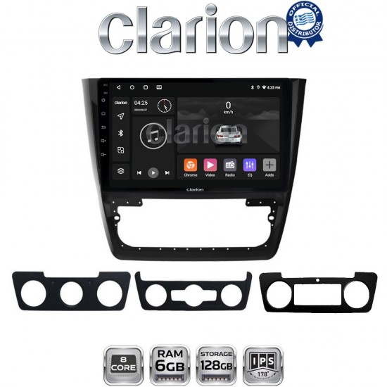 CLARION GL53482 Οθόνη OEM Multimedia Αυτοκινήτου για SKODA YETI 2014> (CarPlay/AndroidAuto/BT/GPS/WIFI/GPRS)
