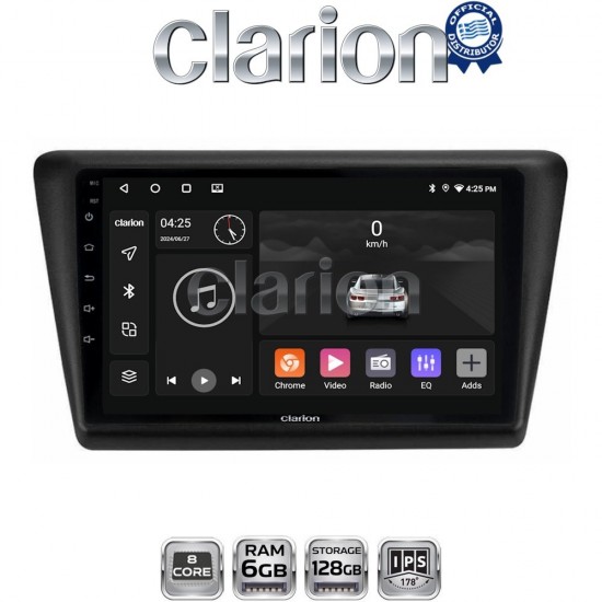 CLARION GL53487 Οθόνη OEM Multimedia Αυτοκινήτου για Skoda Rapid 2013-2017 (CarPlay/AndroidAuto/BT/GPS/WIFI/GPRS)