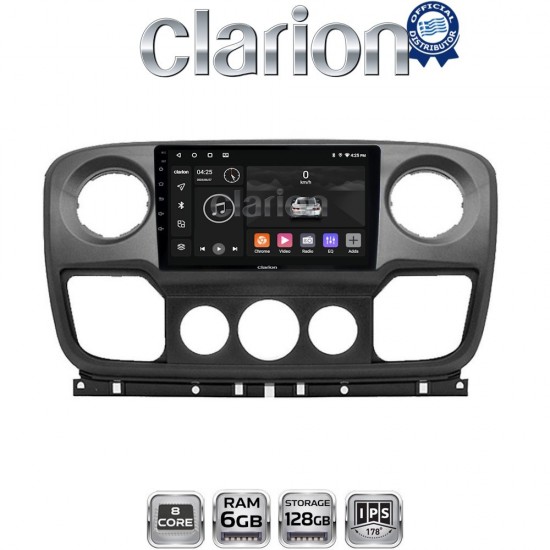 CLARION GL53503 Οθόνη OEM Multimedia Αυτοκινήτου για NISSAN NV400 2011 > 2020 OPEL Movano 2011> 2020 RENAULT Master III 2010 > 2019 (CarPlay/AndroidAuto/BT/GPS/WIFI/GPRS)