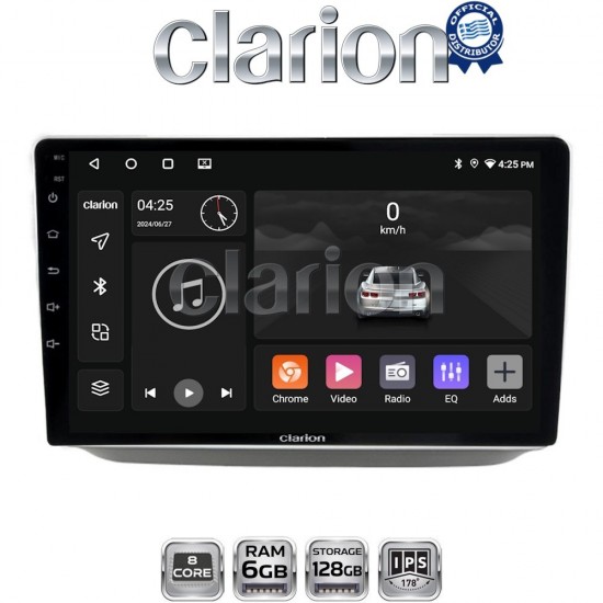 CLARION GL53542 Οθόνη OEM Multimedia Αυτοκινήτου για SKODA FABIA 2005 >2015 (CarPlay/AndroidAuto/BT/GPS/WIFI/GPRS)