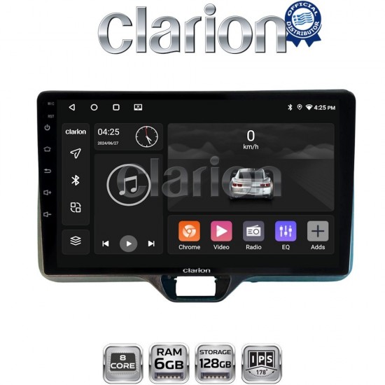 CLARION GL53554 Οθόνη OEM Multimedia Αυτοκινήτου για TOYOTA YARIS 2020> (CarPlay/AndroidAuto/BT/GPS/WIFI/GPRS)