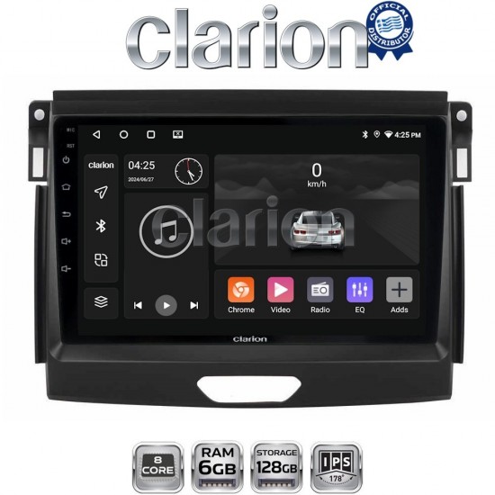 CLARION GL53574 Οθόνη OEM Multimedia Αυτοκινήτου για Ford Ranger 2015 > 2020 (CarPlay/AndroidAuto/BT/GPS/WIFI/GPRS)