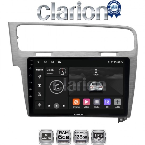 CLARION GL53591 Οθόνη OEM Multimedia Αυτοκινήτου για VW GOLF7 (CarPlay/AndroidAuto/BT/GPS/WIFI/GPRS)