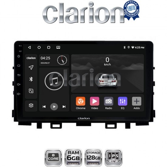 CLARION GL53625 Οθόνη OEM Multimedia Αυτοκινήτου για KIA RIO & STONIC 2017> (CarPlay/AndroidAuto/BT/GPS/WIFI/GPRS)