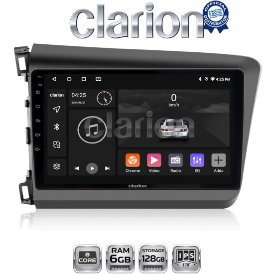 CLARION GL53630 Οθόνη OEM Multimedia Αυτοκινήτου για Honda Civic 2012 > 2016 (CarPlay/AndroidAuto/BT/GPS/WIFI/GPRS)