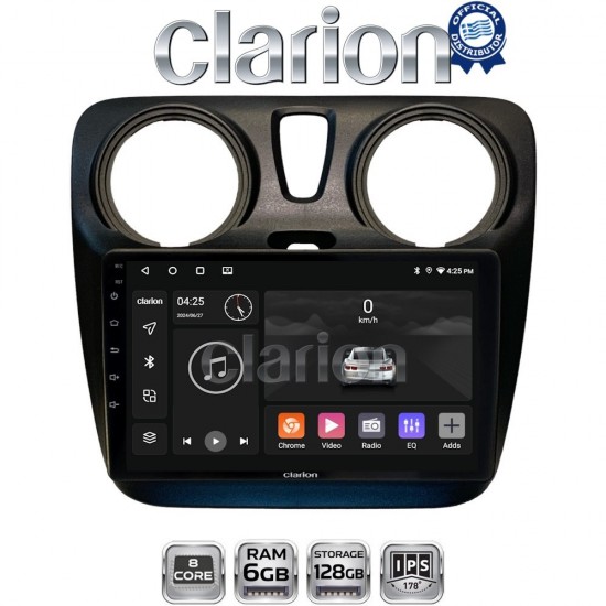CLARION GL53657 Οθόνη OEM Multimedia Αυτοκινήτου για Dacia Dokker 2012 > (CarPlay/AndroidAuto/BT/GPS/WIFI/GPRS)