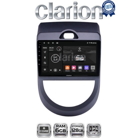 CLARION GL53693 Οθόνη OEM Multimedia Αυτοκινήτου για Kia Soul 2009 > 2013 (CarPlay/AndroidAuto/BT/GPS/WIFI/GPRS)