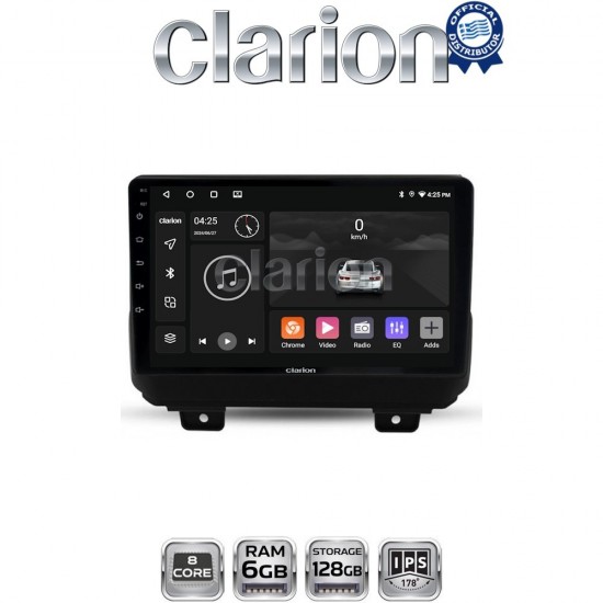 CLARION GL53746 Οθόνη OEM Multimedia Αυτοκινήτου για Jeep Wrangler 2018 > (CarPlay/AndroidAuto/BT/GPS/WIFI/GPRS)