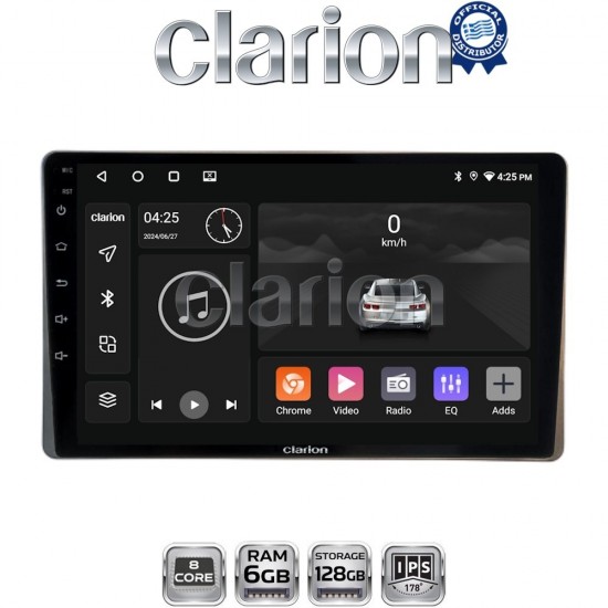 CLARION GL53754 Οθόνη OEM Multimedia Αυτοκινήτου για Toyota Yaris 2023 > (CarPlay/AndroidAuto/BT/GPS/WIFI/GPRS)