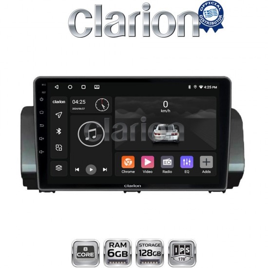 CLARION GL53777 Οθόνη OEM Multimedia Αυτοκινήτου για Dacia Logan, Duster, Santero 2021 Facelift (CarPlay/AndroidAuto/BT/GPS/WIFI/GPRS)