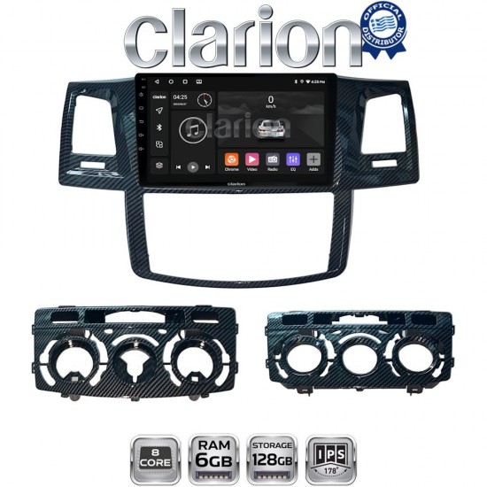 CLARION GL53821 Οθόνη OEM Multimedia Αυτοκινήτου για TOYOTA HILUX 2005>2016 (CarPlay/AndroidAuto/BT/GPS/WIFI/GPRS)